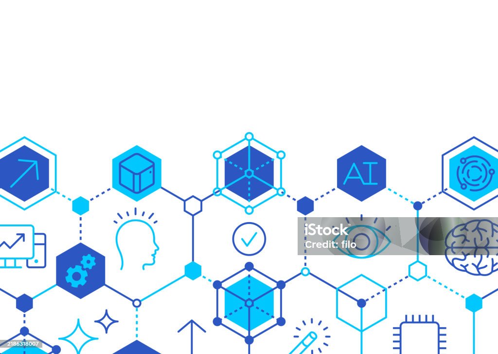 Ai Abstract Simple Artificial Intelligence Ai Abstract Background Stock Illustration ...