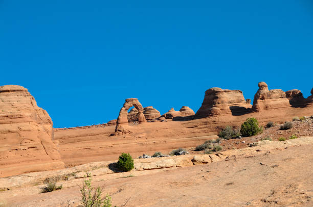 Arches NP - Distant Delicate Arch Telephoto View