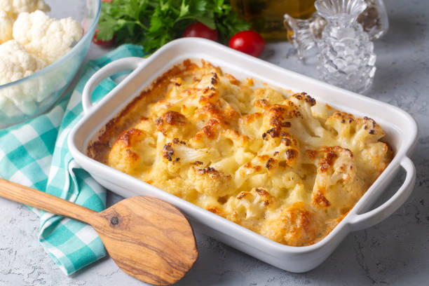 istock Cauliflower gratin with bechamel sauce 2186323446