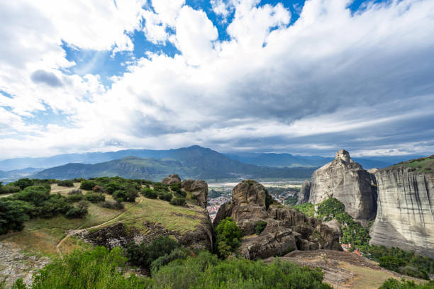 istock landscape of Meteora rocks 2186327008