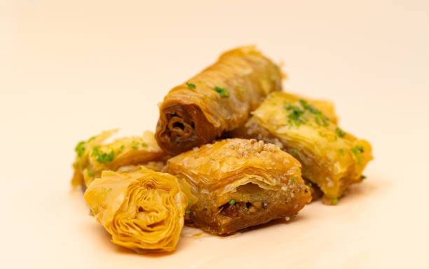 istock sweet baklava with honey 2186328914