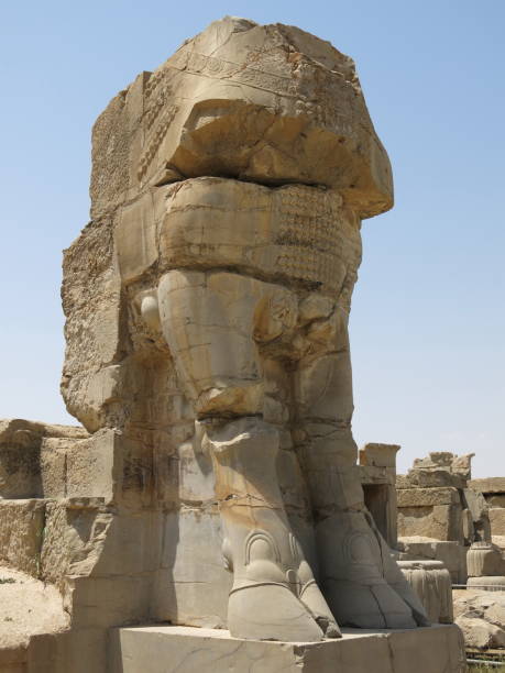istock the ruined Lamassu figure 2186331930