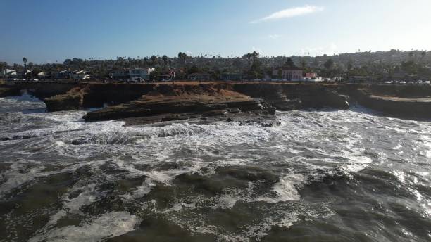 istock Ocean Beach cliffs and waves in San Diego. 2186335817