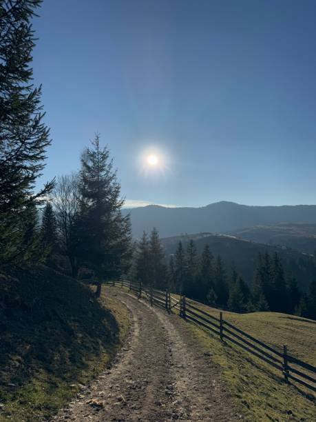 istock The silhouette of mountain peaks 2186339891