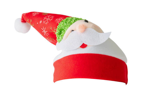 istock Red Christmas Santa Claus hat isolated on white background 2186345603