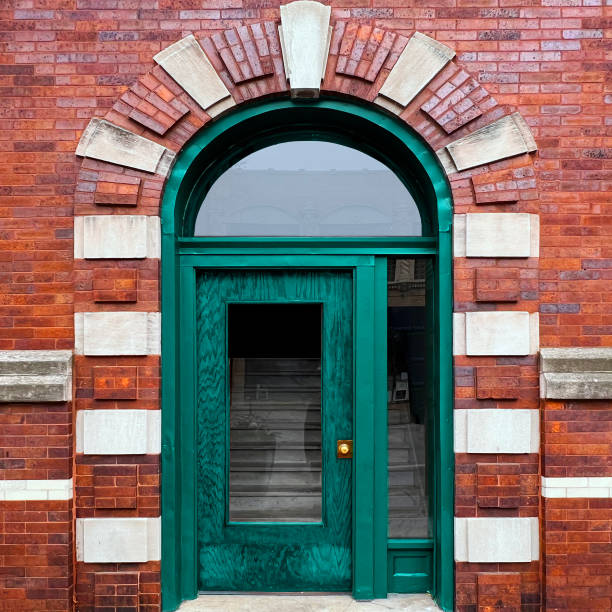 istock Green Doorway Chicago 2186346275