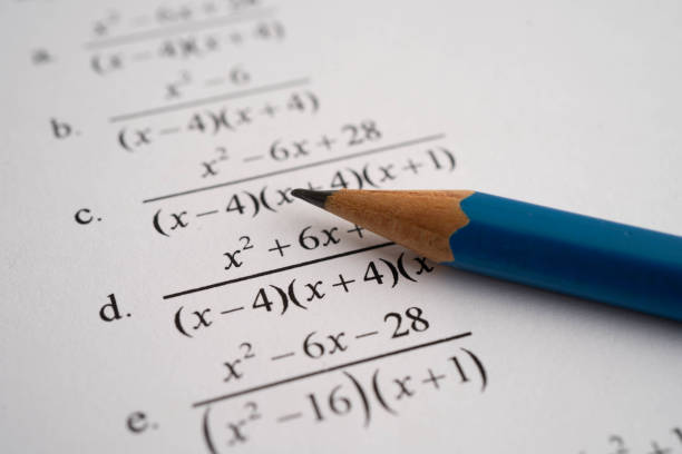 istock Pencil on mathematic formula exercise test paper in education school. 2186354529