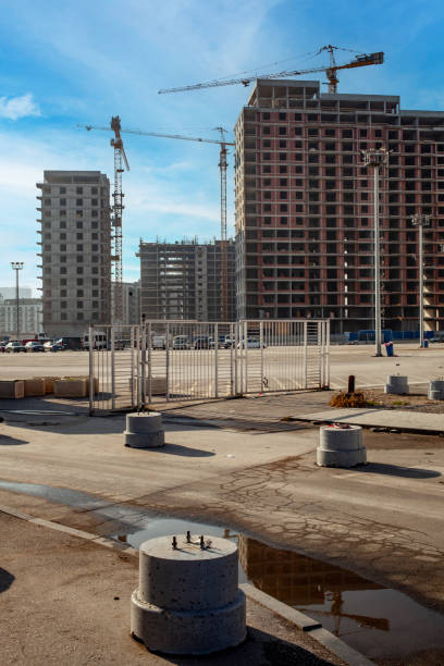 New residential area under construction in Belgrade waterfront
