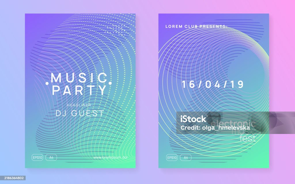Psychedelic Invite Edm Magazine Psychedelic Disco Invitation Fest Banner Electro Invite ...