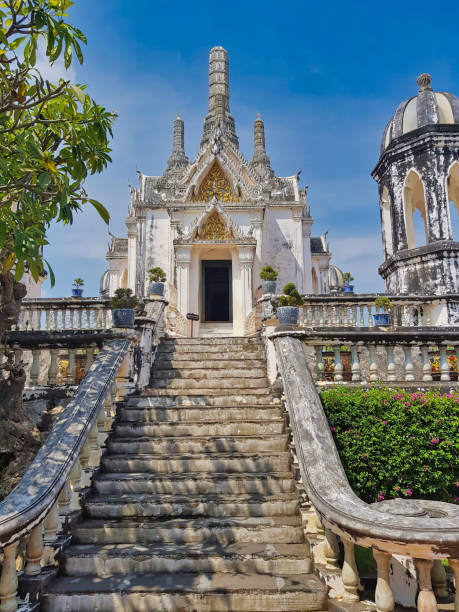 istock Stairway and temple in the royal Thai palace complex in Phetchaburi 2186365555