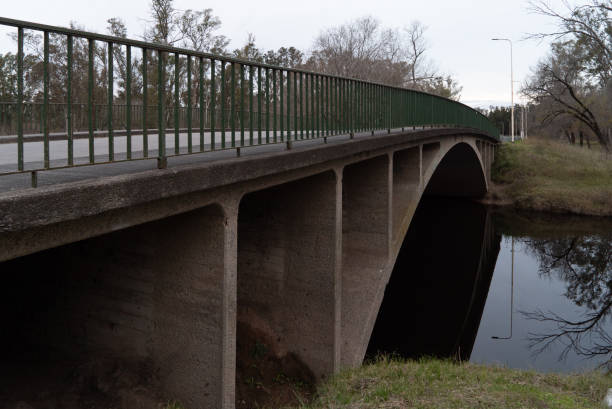 istock Concrete Bridge in Ezeiza with Green Railings. 2186365975