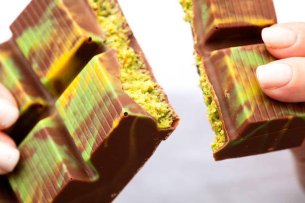 istock Human hand is holding Dubai chocolate 2186391592