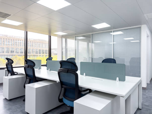 istock Bright interior view of modern business office. 2186392498