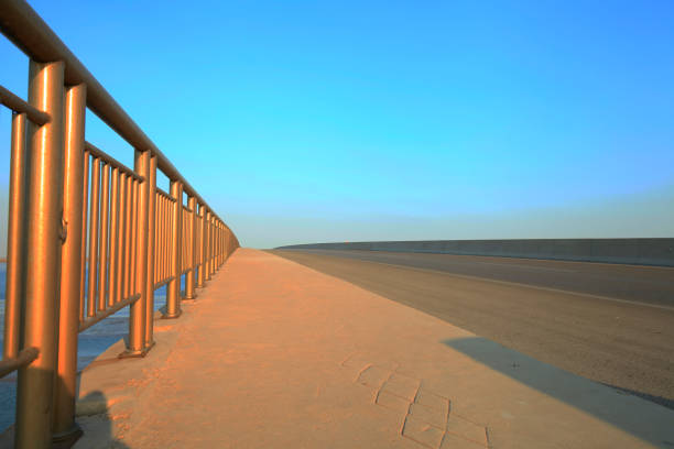 Highway, the blue sky as the background