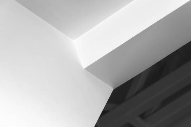 istock Abstract architecture background, white walls with dark niche 2186399036