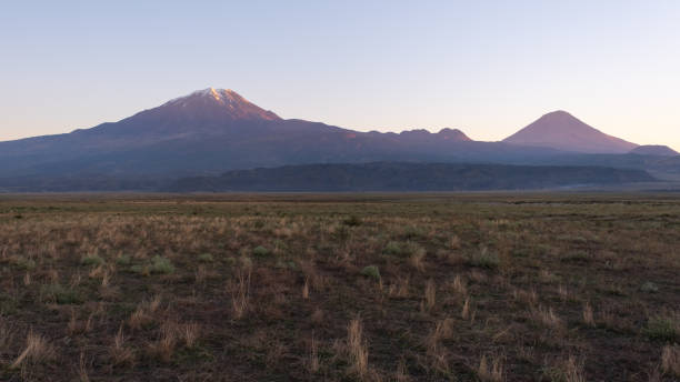 istock Mountains Great Ararat and Little Ararat at dawn, view from the Turkish side 2186410922