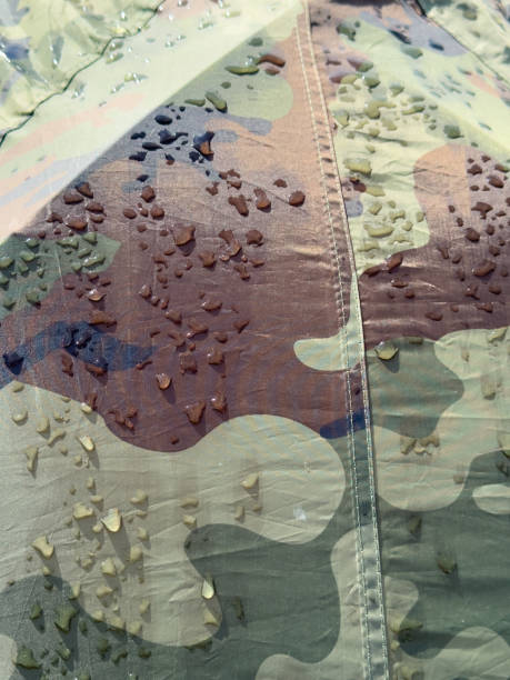 istock A camo jacket with water stains on it 2186418795