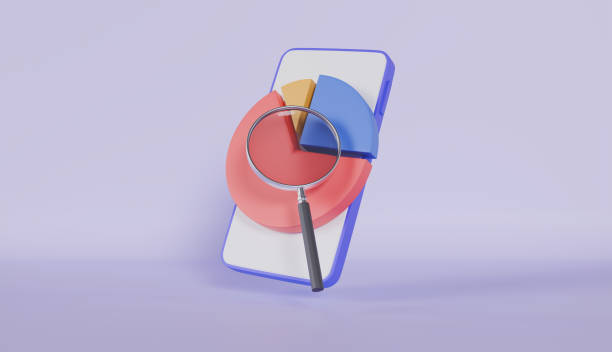 istock Pie Diagram with Magnifying Glass, Pie Shows Growth or Success, Financial Data Analysis, Business Research, Financial Market Trade 2186419300