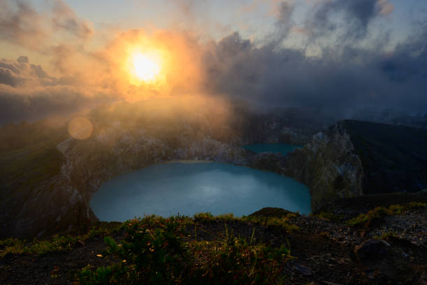 istock Kelimutu Crater in Flores at Sunrise 2186422158