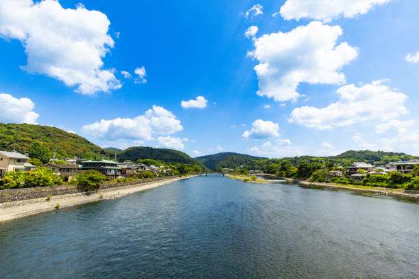 Uji River, Uji, Kyoto, Japan.