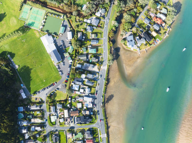 istock Coastal neighborhood connection, seaside living. 2186437676