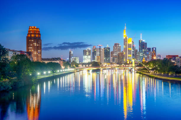 istock Frankfurt Am Main skyline at night 2186443133