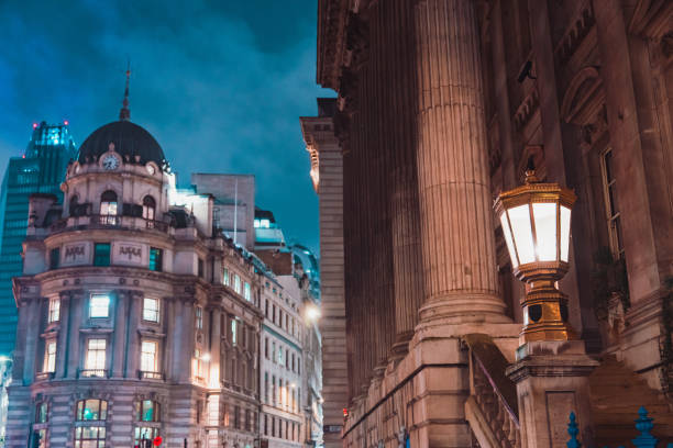 istock Illuminated City At Night in London 2186447974