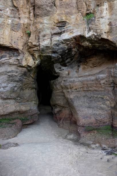 istock Close-up of rocky formations at Caves Beach 2186450769