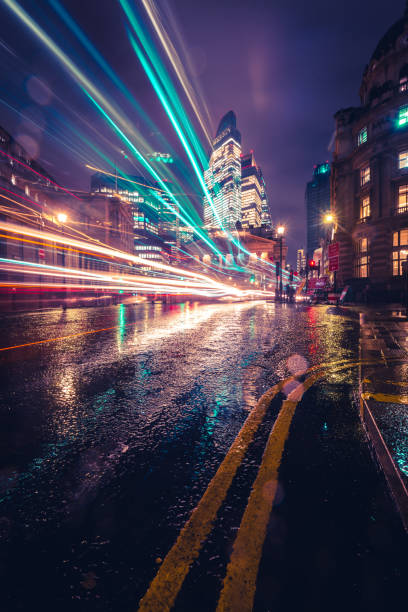 istock Speed of light in London city 2186455459