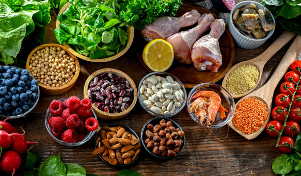 istock Food products representing the MIND diet 2186456815