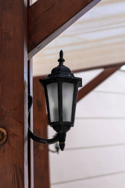 istock Elegant wall lantern enhancing hotel ambiance 2186457329