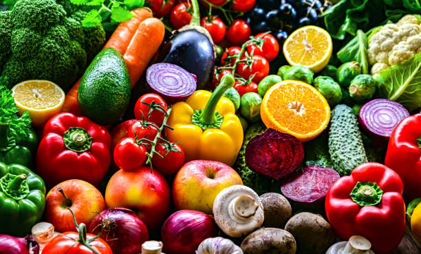 istock Fresh raw vegetables and fruits 2186457352