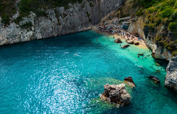 istock Xigia Pelagaki Beach in Zakynthos, Greece 2186458714