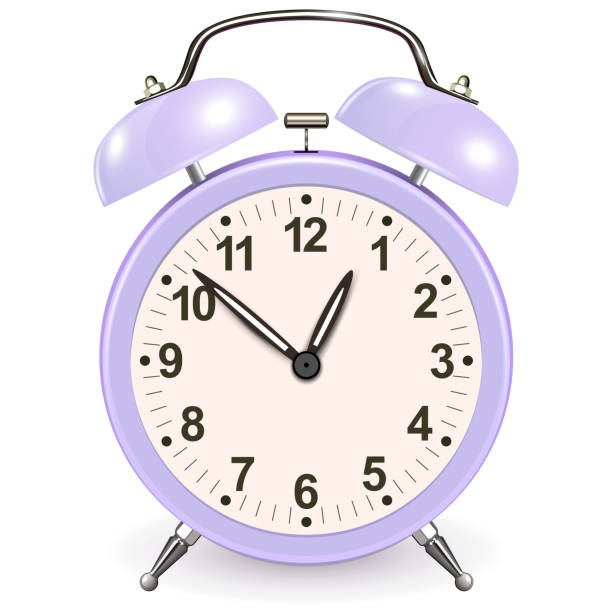 istock Alarm clock isolated, retro vintage style icon, old style design. 2186462332