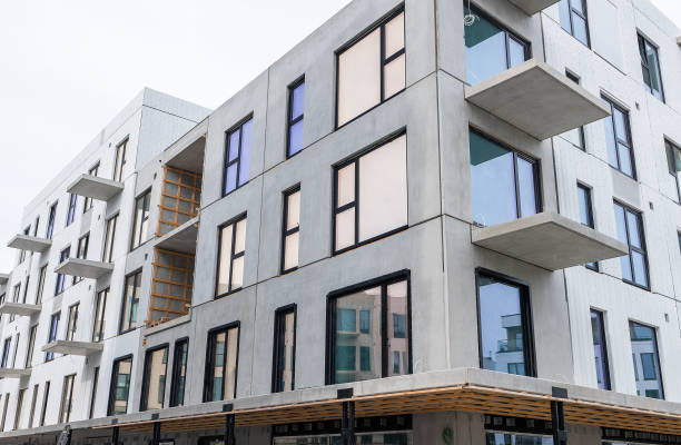 istock Modern Residential Building Under Construction with Contemporary Design. 2186483745