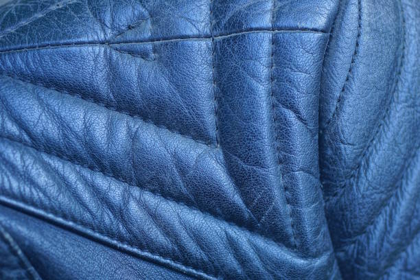 istock black texture from a piece of leather with seams 2186486249