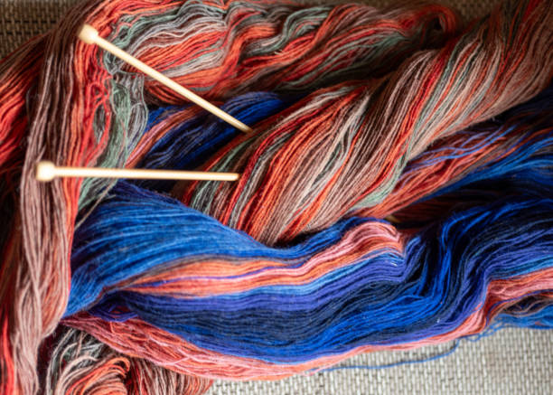 Red, blue and yellow background.