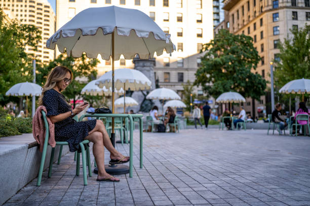 istock A woman visiting Montreal. 2186489315