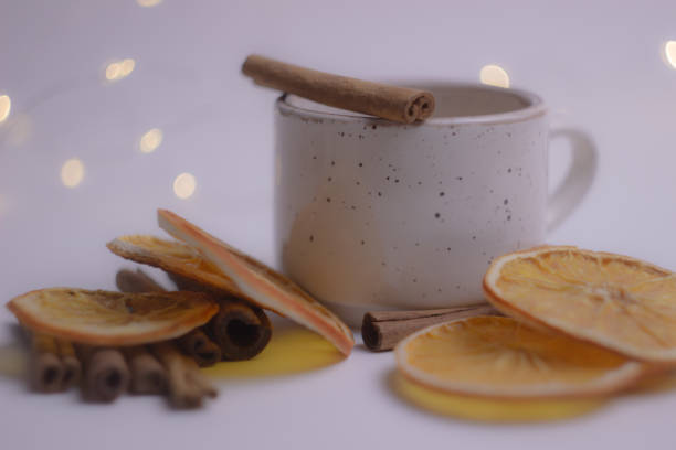 istock Cup of tea. Cinnamon and oranges. 2186490551