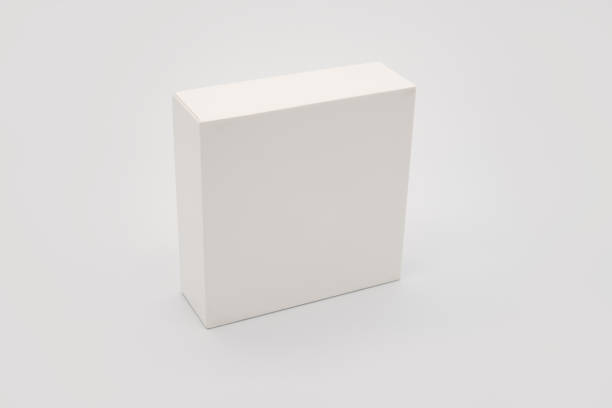 istock Studio Shot of Vertical White Box Isolated on Seamless White Backdrop. 2186492260