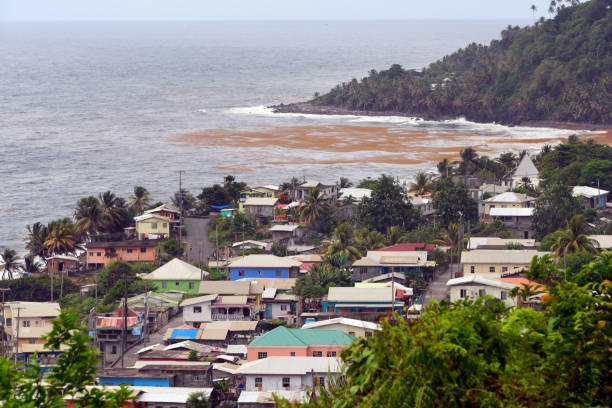 istock View over Sandy Bay village, Saint Vincent, St Vincent and the Grenadines 2186493809