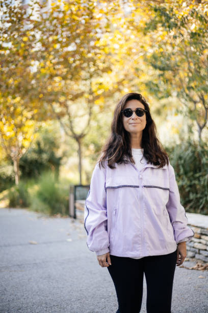 istock Woman taking a walk outside 2186504080