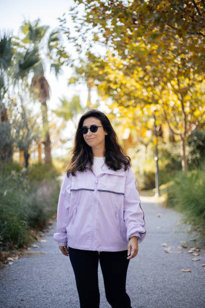 istock Woman taking a walk outside 2186504156