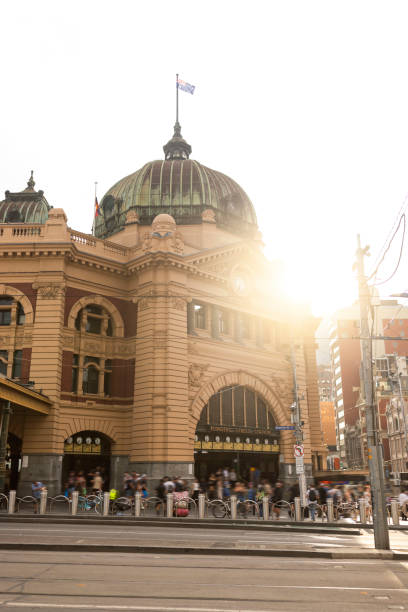 istock Flinders Street Station at sunset 2186504389