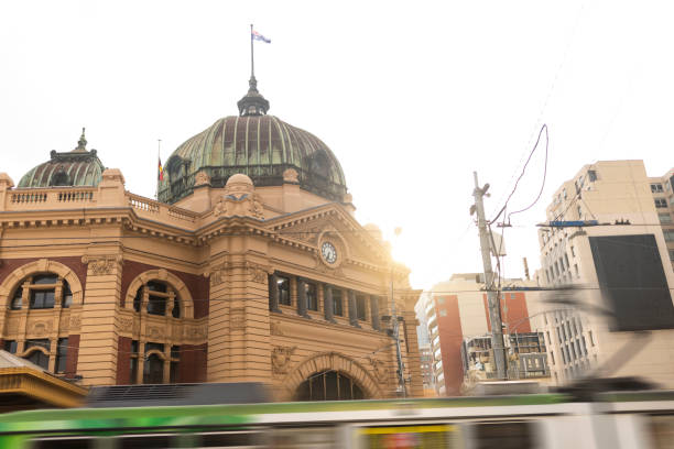 Flinders Street Station on a beautiful day