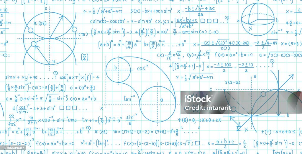 Formulas Background Simple Mathematical Formulas Stock Illustration - Download Image Now ...