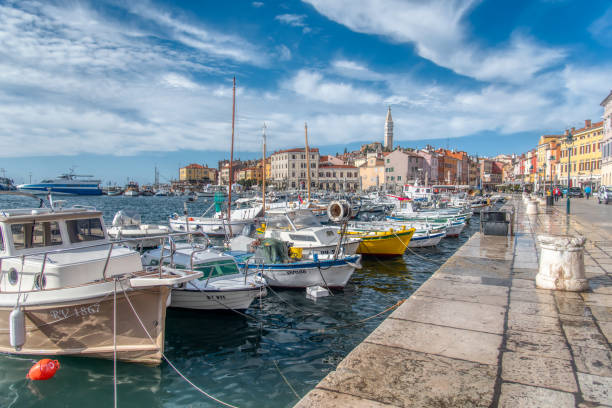 istock Old Istrian town in Rovinj, Croatia. 2186505182