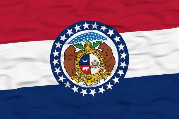 istock Waving Missouri state flag 2186505440