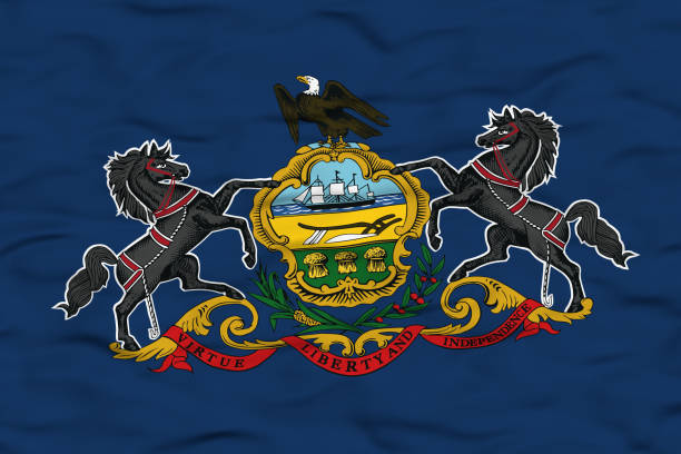 istock Waving Pennsylvania state flag 2186505476