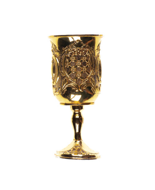 istock ancient golden wine goblet isolated on white background 2186506411